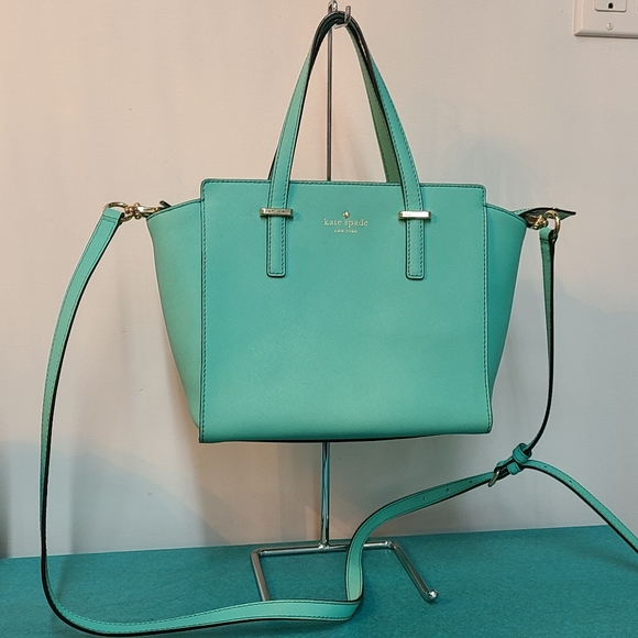 kate spade Handbags - ⛄ EXTRA 25% OFF ENTIRE CLOSET🎄 Kate Spade Tiffany Blue Leather Handbag